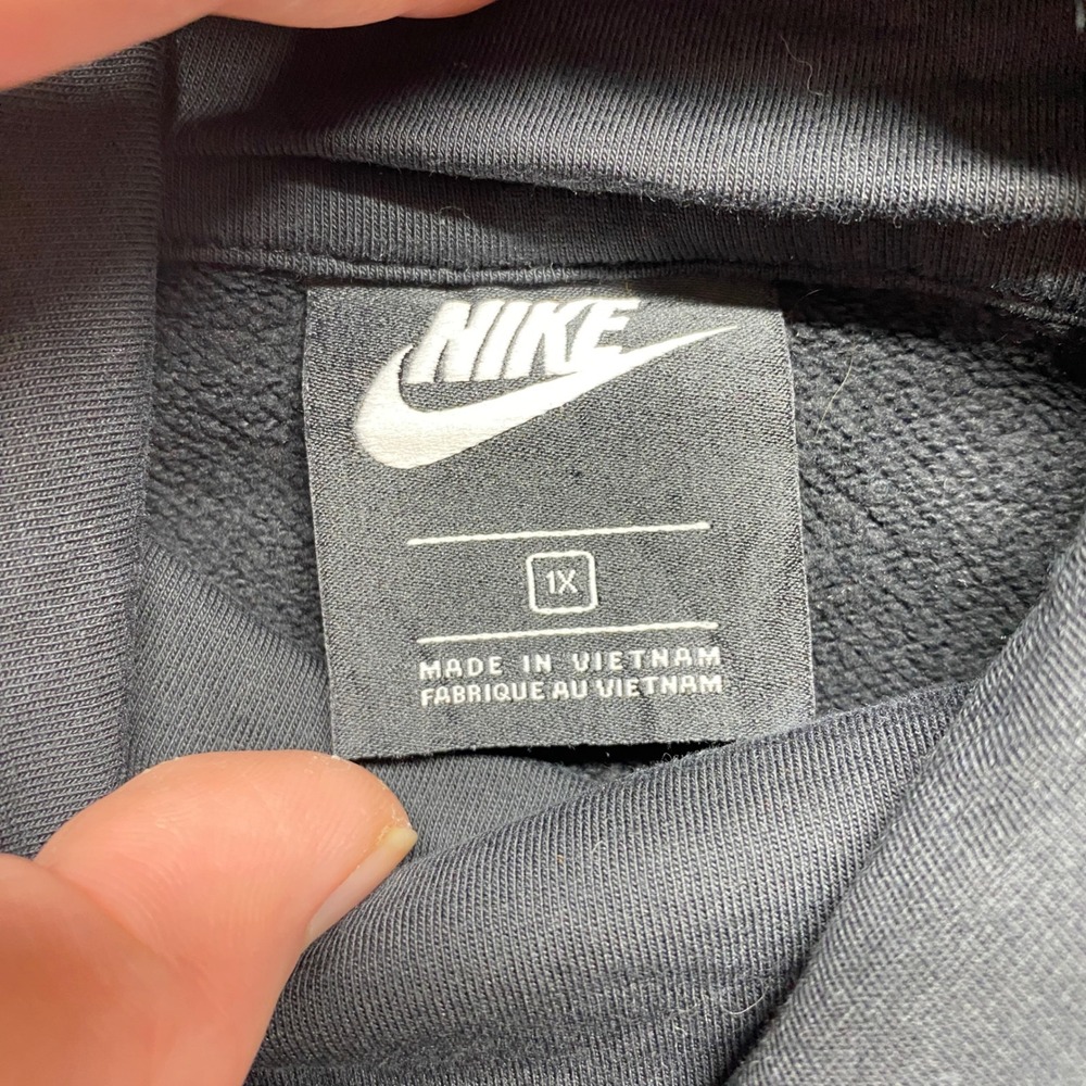Nike Sweatshirt Womens 1X Sportswear Black Hoodie Pullover Comfort‎ - Picture 2 of 14